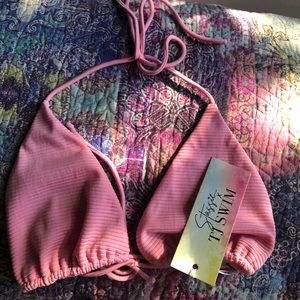 New TJ SWIM Stas Ribbed Bikini Top